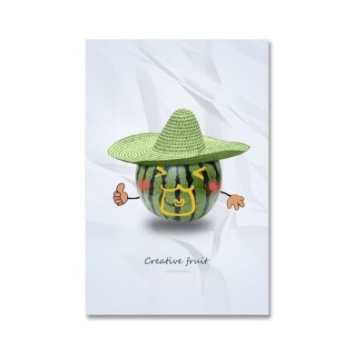 Funny Cartoon Fruit Canvas Art - Image 18