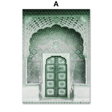 Morocco Desert Resort Gallery Wall Canvas Art - Image 5