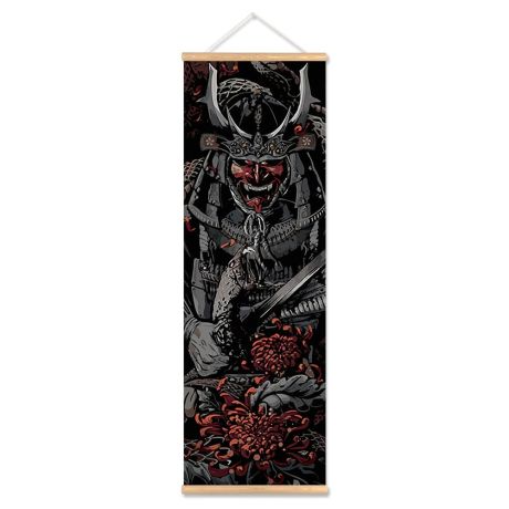 Vintage Japanese Samurai Canvas - Image 8