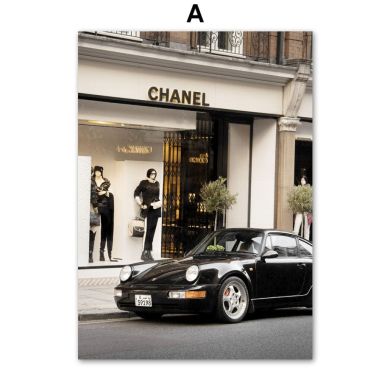 Paris Luxury Brands Gallery Wall Canvas Art - Image 5