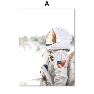 Space Shuttle Astronaut Gallery Wall Canvas Art - Image 4