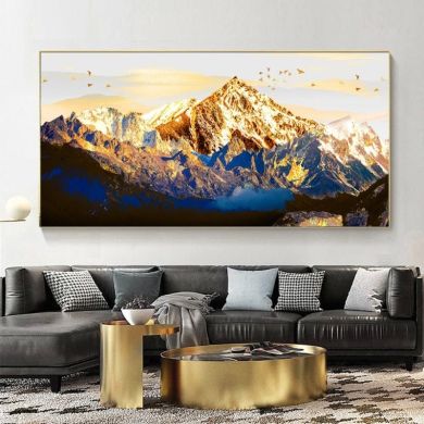 Golden Mountains Canvas Art - Image 2