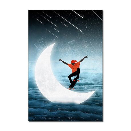 Fly Me To The Moon Canvas Art - Image 7