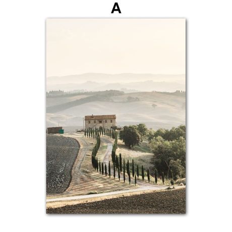 Rural Mountain Landscape Canvas Art - Image 5