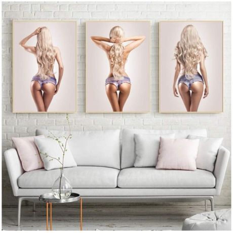 Sexy Blonde Bubble Booty Canvas Art - Image 2