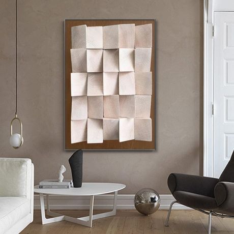 3D Effect Wood Blocks Canvas Art - Image 2