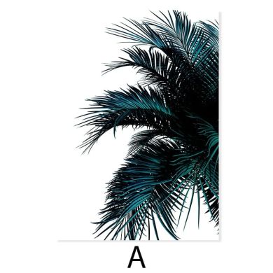Dark Green Palm Tree Canvas Art - Image 6