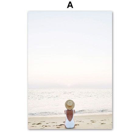Happiness Comes In Waves Gallery Wall Canvas Art - Image 5