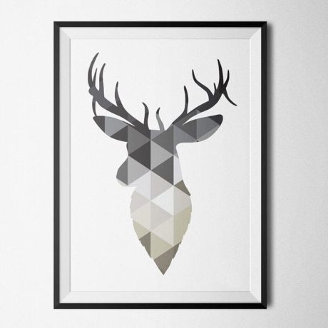 Geometric Deer Faith Canvas Art - Image 6