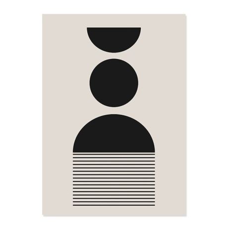 Minimalist Line & Shapes Gallery Wall Canvas Art - Image 5
