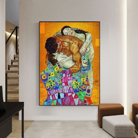 Gustav Klimt's Family Canvas Art - Image 2
