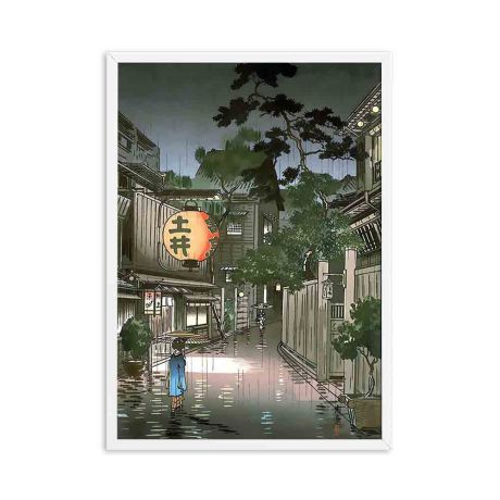 Japanese Edo Period Landscape Painting Canvas Art - Image 5