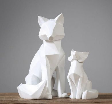 Origami Fox Sculpture