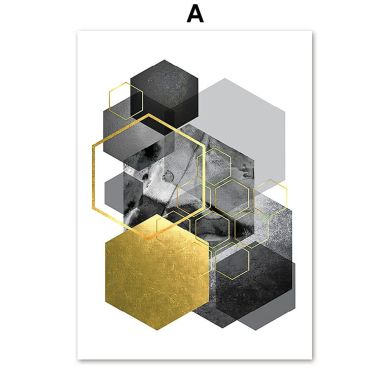 Geometric Forest Color Block Gallery Wall Canvas Art - Image 5