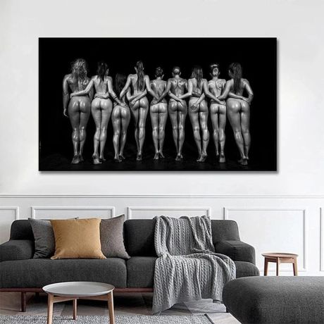Nude Lady Model Canvas Art - Image 2