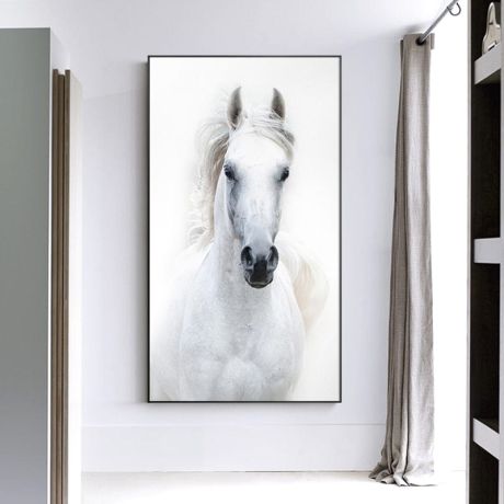 White Horse Canvas Art - Image 2