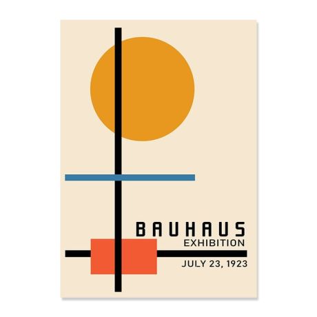 Bauhaus Vintage Geometric Canvas Art - Image 13
