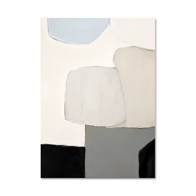 Mid Century Abstract Painting Canvas Art - Image 6