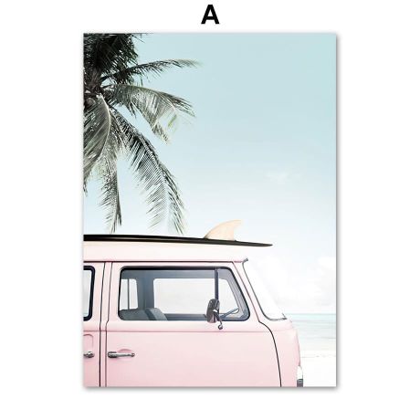 Summer Tropical Resort Gallery Wall Canvas Art - Image 5