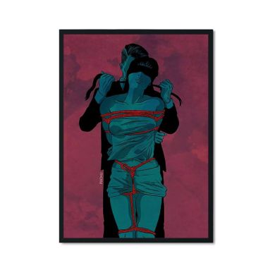 Nude Naughty Erotic Couple Canvas Art - Image 8