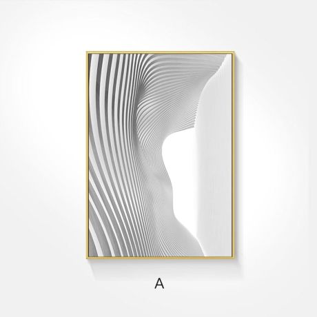 Nordic Black White Tribal Space Canvas Art - Image 7