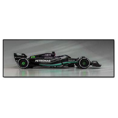 Formula One Lewis Hamilton Mercedez Car Canvas Art - Image 1