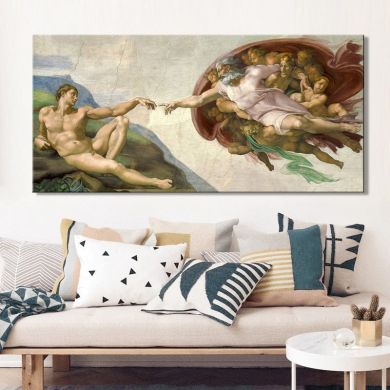 Sistine Chapel Ceiling Fresco Canvas Art - Image 2