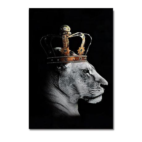 Black Lion King And Queen Canvas Art - Image 7
