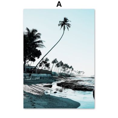 Coconut Island Seagull Ripple Sky Canvas Art - Image 5