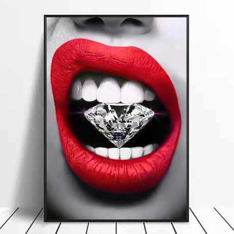 Bite The Diamond Canvas Art - Image 3