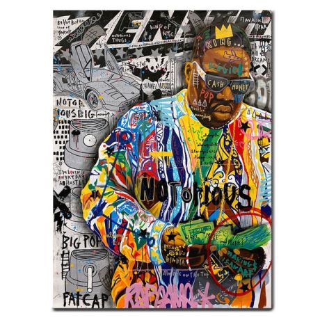 Graffiti Tupac Daft Punk Michael Jackson Canvas Art - Image 7