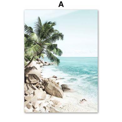 Sea Coconut Tree Pineapple Garden Canvas Art - Image 5