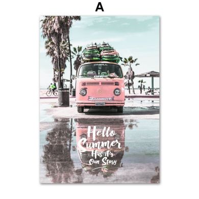 Summer Vacation Road Trip Canvas Art - Image 5
