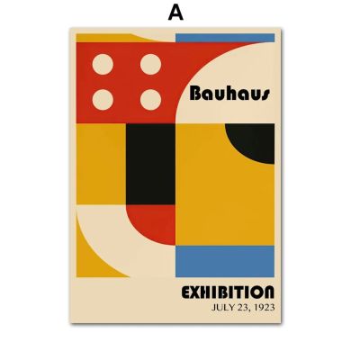 Bauhaus 1923 Abstract Lines Geometry Canvas Art - Image 6