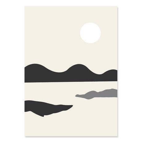 Boho Abstract Line Geometric Gallery Wall Canvas Art - Image 5