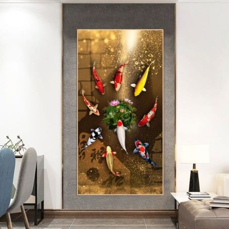 Fortune Koi Canvas Art - Image 4
