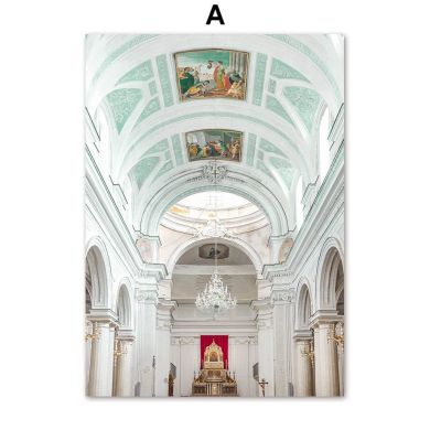 Church Mural Building Gallery Wall Canvas Art - Image 5