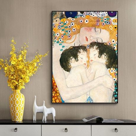Gustav Klimt's Mother and Child Canvas Art - Image 5