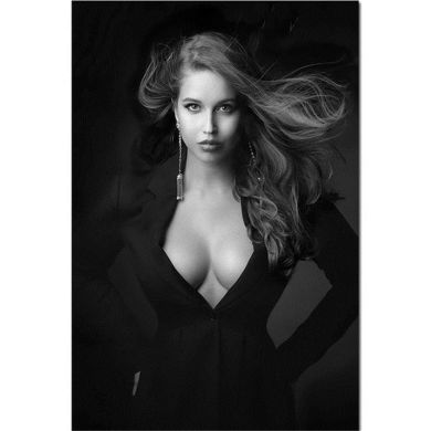 Black White Nude Sexy Woman Canvas Art - Image 9