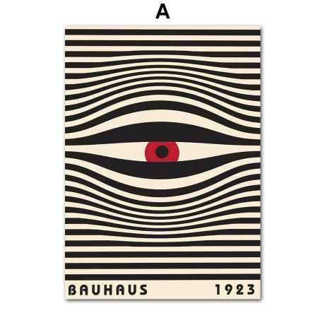 Bauhaus Abstract Geometry Canvas Art - Image 7