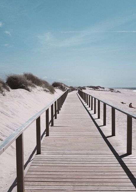 Blue Sky Sandy Beach Gallery Wall Canvas Art - Image 5
