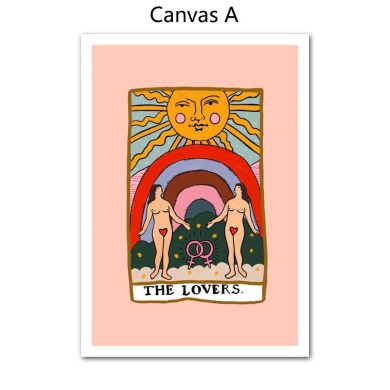 Lovers Tarot Gallery Wall Canvas Art - Image 7
