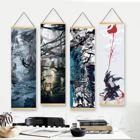 Japanese Temple Scenery Canvas Art - Image 2