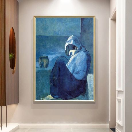 Crouching Woman by Pablo Picasso Canvas Art - Image 5
