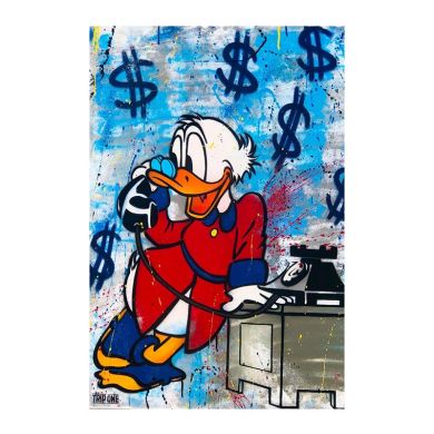 Donald Duck Graffiti Canvas Art - Image 1