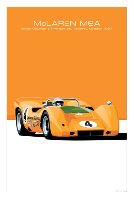 Retro Racing GTR Car Canvas Art - Image 9