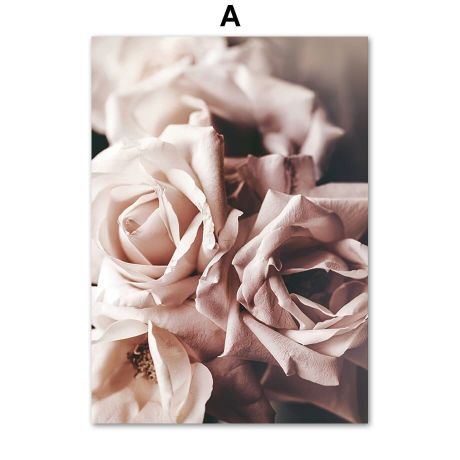 Blooming Florida Rose Gallery Wall Canvas Art - Image 5