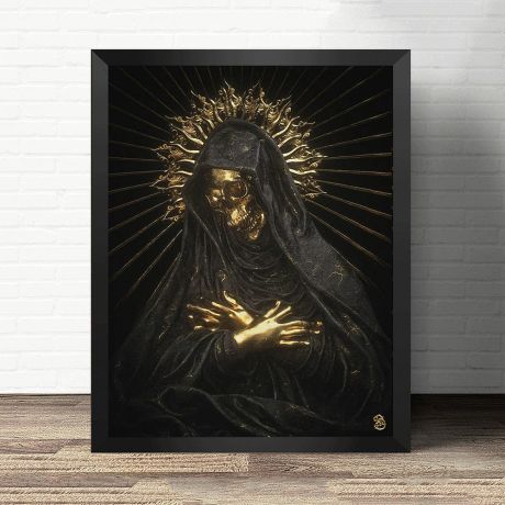 Gothic Skull Angel Canvas Art - Image 5