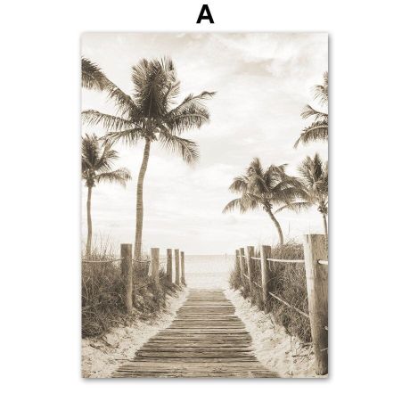 Marching Horses Beach Gallery Wall Canvas Art - Image 5