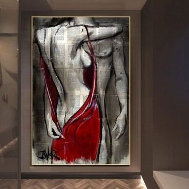 Sexy Woman Body Lover Canvas Art - Image 2